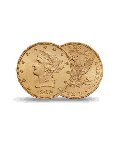 Amerikanische Zehn-Dollar-Goldmünze erhältlich bei VIRTU LUXURY