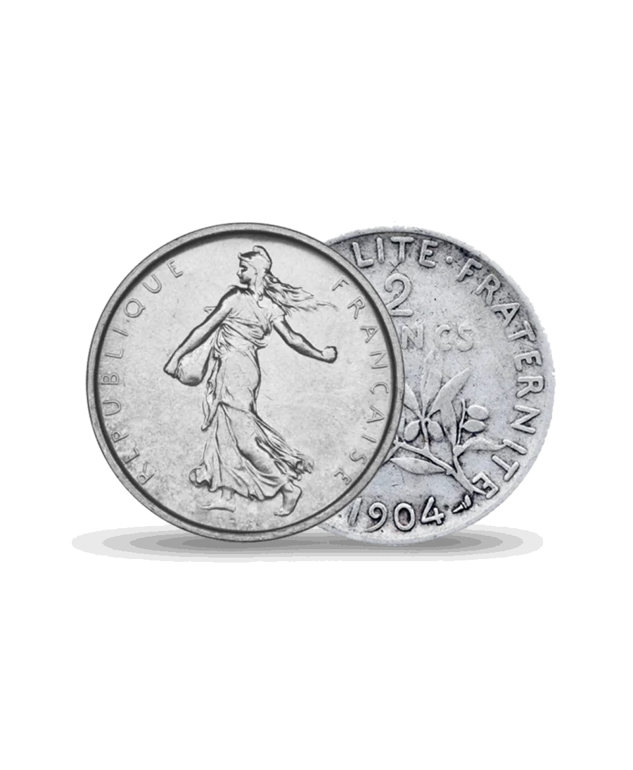 2 Francs SEMEUSE Silbermünze erhältlich bei VIRTU LUXURY
