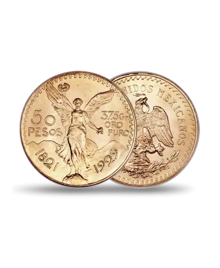 Mexikanische 50 Pesos CENTENARIO Goldmünze erhältlich bei VIRTU LUXURY