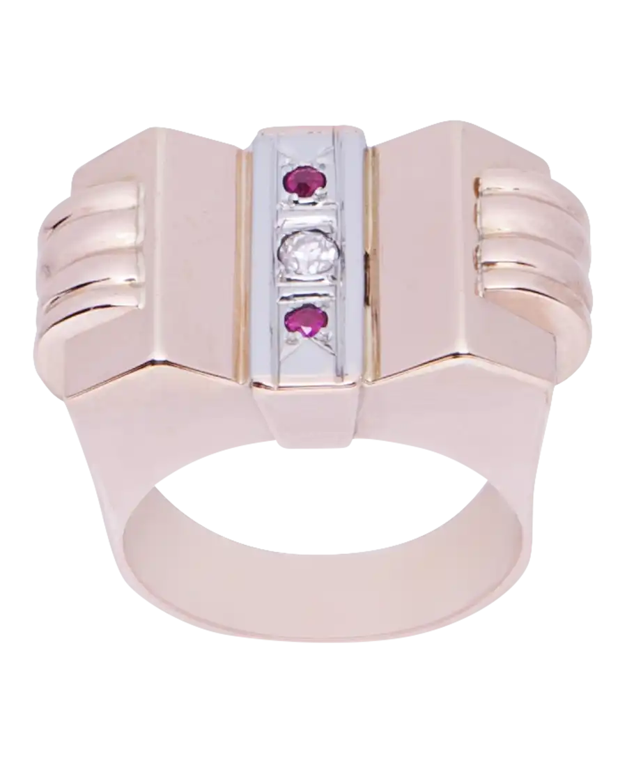 Ring TANK FRANÇAISE 18 Karat Rot- und Weißgold. Erhältlich bei VIRTU LUXURY. Ring TANK FRANÇAISE 18 Karat Rot- und Weißgold. Erhältlich bei VIRTU LUXURY.
