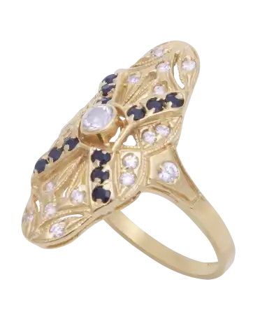 Bague Classy en Or jaune 18 Carats. Disponible chez VIRTU LUXURY.