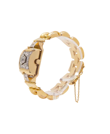 Uhr LA MERVEILLEUSE aus 18 Karat Gelbgold. Erhältlich bei VIRTU LUXURY.