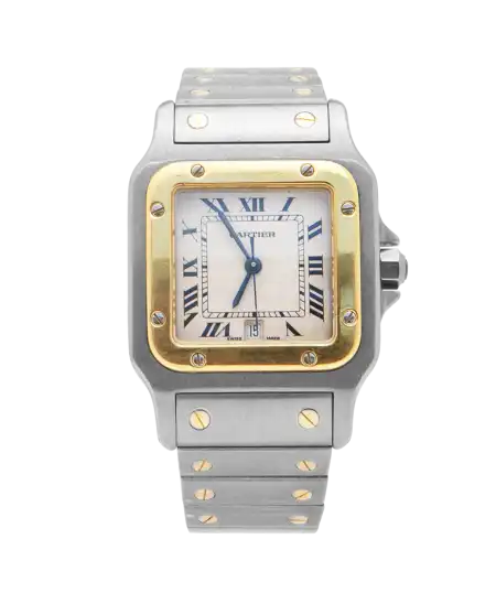 Uhr Santos Galbée des Uhrenherstellers CARTIER. Erhältlich bei VIRTU LUXURY.