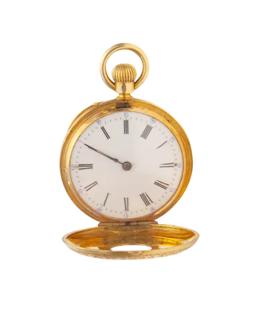 Uhr aus 18 Karat Gelbgold von LE ROY & FILS. Erhältlich bei VIRTU LUXURY.