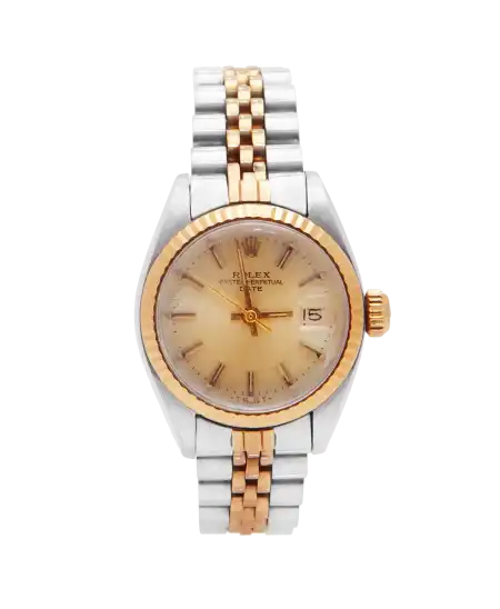 Uhr OYSTER PERPETUAL DATE 26 MM des Uhrenhauses ROLEX. Erhältlich bei VIRTU LUXURY.
