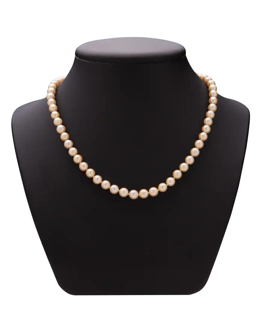 CHOKER-HALSKETTE - weiße PERLEN-Halskette, 18 Karat Goldverschluss - LUXUS-HALSKETTE - QUALITÄT AA+ CHOKER-HALSKETTE - weiße PERLEN-Halskette, 18 Karat Goldverschluss - LUXUS-HALSKETTE - QUALITÄT AA+