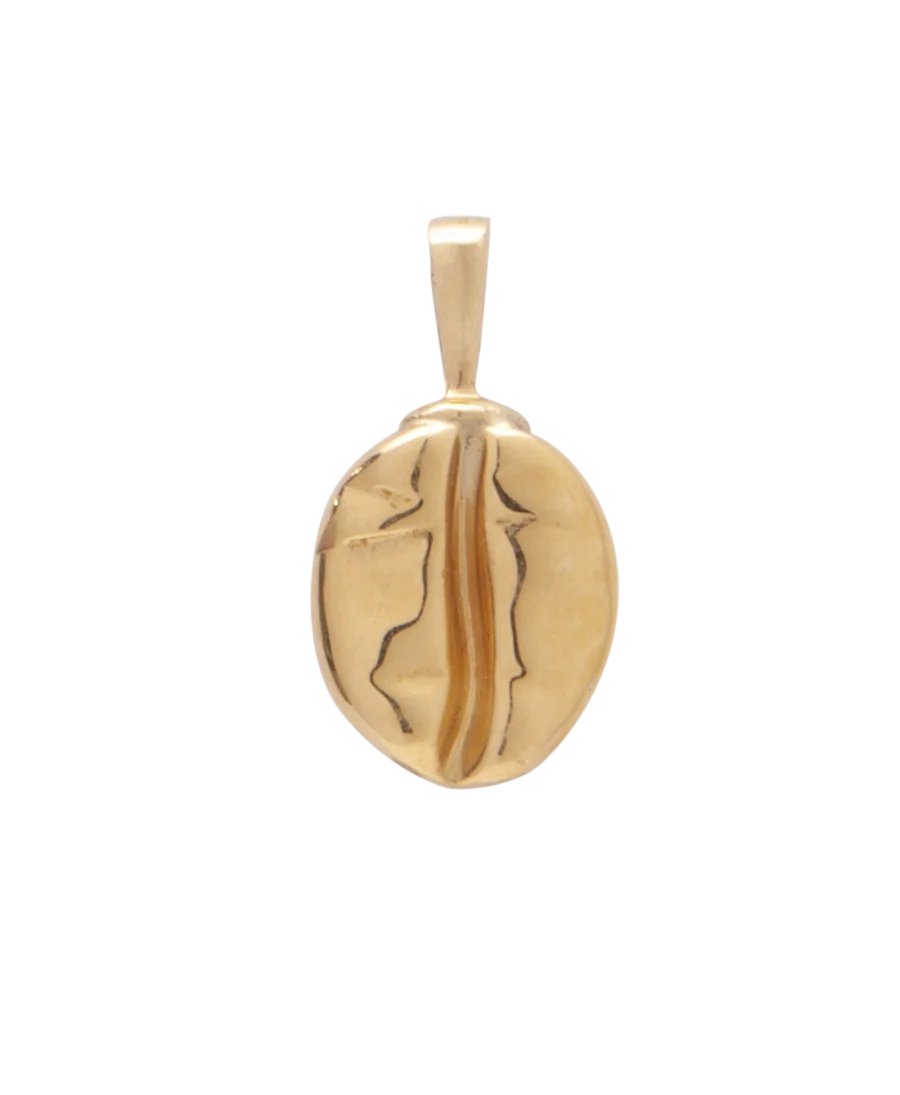 Pendentif en Or jaune 18 Carats Grain De Café. Disponible chez VIRTU LUXURY. Pendentif en Or jaune 18 Carats Grain De Café. Disponible chez VIRTU LUXURY.