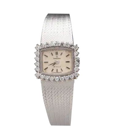Armbanduhr White Gold Diamonds Watch des Uhrenhauses OMEGA. VIRTU LUXURY.