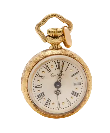 Anhänger-Taschenuhr aus 18 Karat Gelbgold mit Handaufzug. VIRTU LUXURY