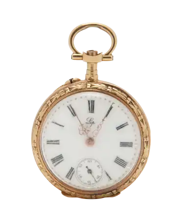 Taschenuhr der Uhrenmanufaktur Lip. Erhältlich bei VIRTU LUXURY.