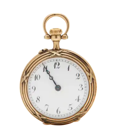 Uhr Délicatesse aus 18 Karat Gelbgold, Jugendstil. Uhrmacherkunst erhältlich bei VIRTU LUXURY.