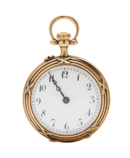 Uhr Délicatesse aus 18 Karat Gelbgold, Jugendstil. Uhrmacherkunst erhältlich bei VIRTU LUXURY.