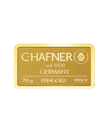 C.HAFNER Goldbarren 20 Gramm reines 24K Gold bei VIRTU LUXURY