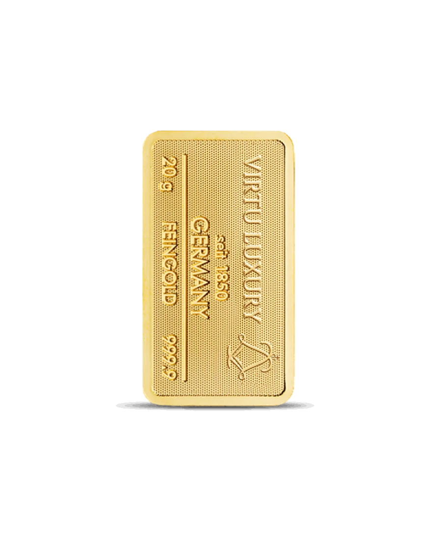 20-Gramm-Barren aus reinem 24K-Gold im Verkauf verfügbar bei VIRTU LUXURY
