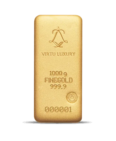 GOLD-Barren zu 1 kg aus reiner 24K-Feingold, zum Verkauf erhältlich bei VIRTU LUXURY