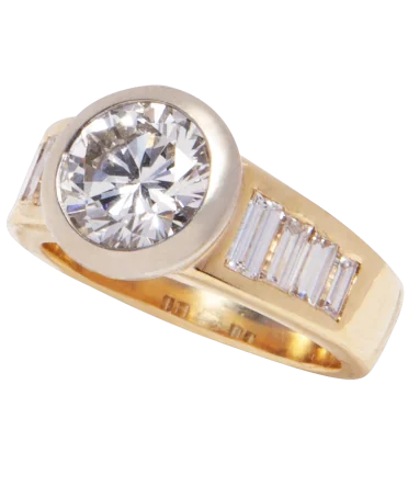 3-Karat-Diamant-Solitär