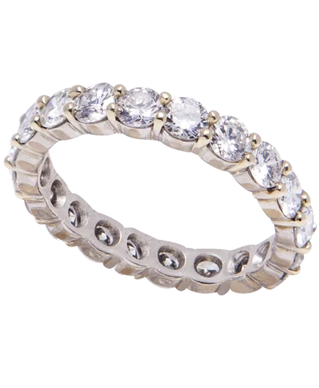 Bague ALLIANCE TOUR COMPLET avec diamants en bijouterie de luxe chez VIRTU LUXURY