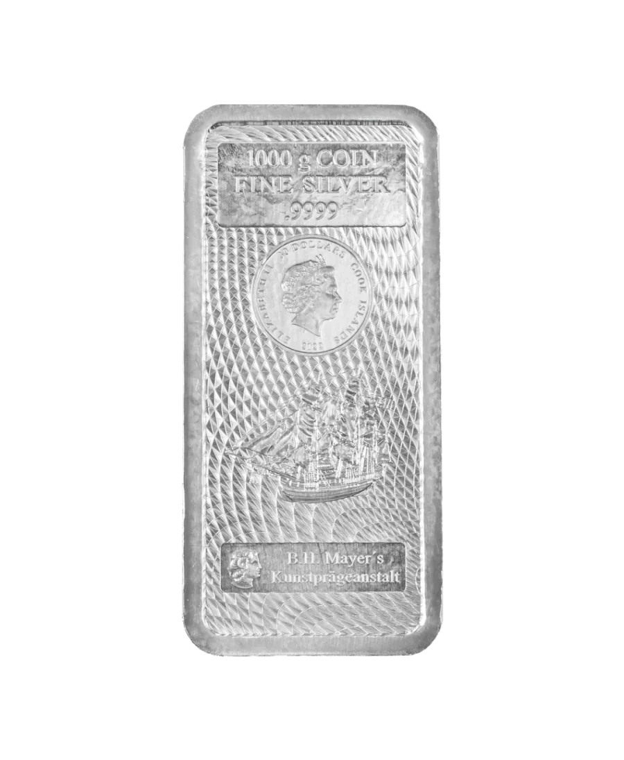 SILBERBARREN 1KG COOK ISLANDS MEHRWERTSTEUERFREI