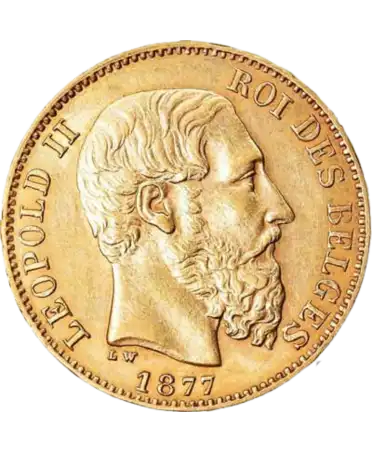 VORDERSEITE LATEINISCHE MÜNZUNION Gold, 20 BELGISCHE FRANKEN GOLD im Geschäft und online erhältlich bei VIRTU LUXURY