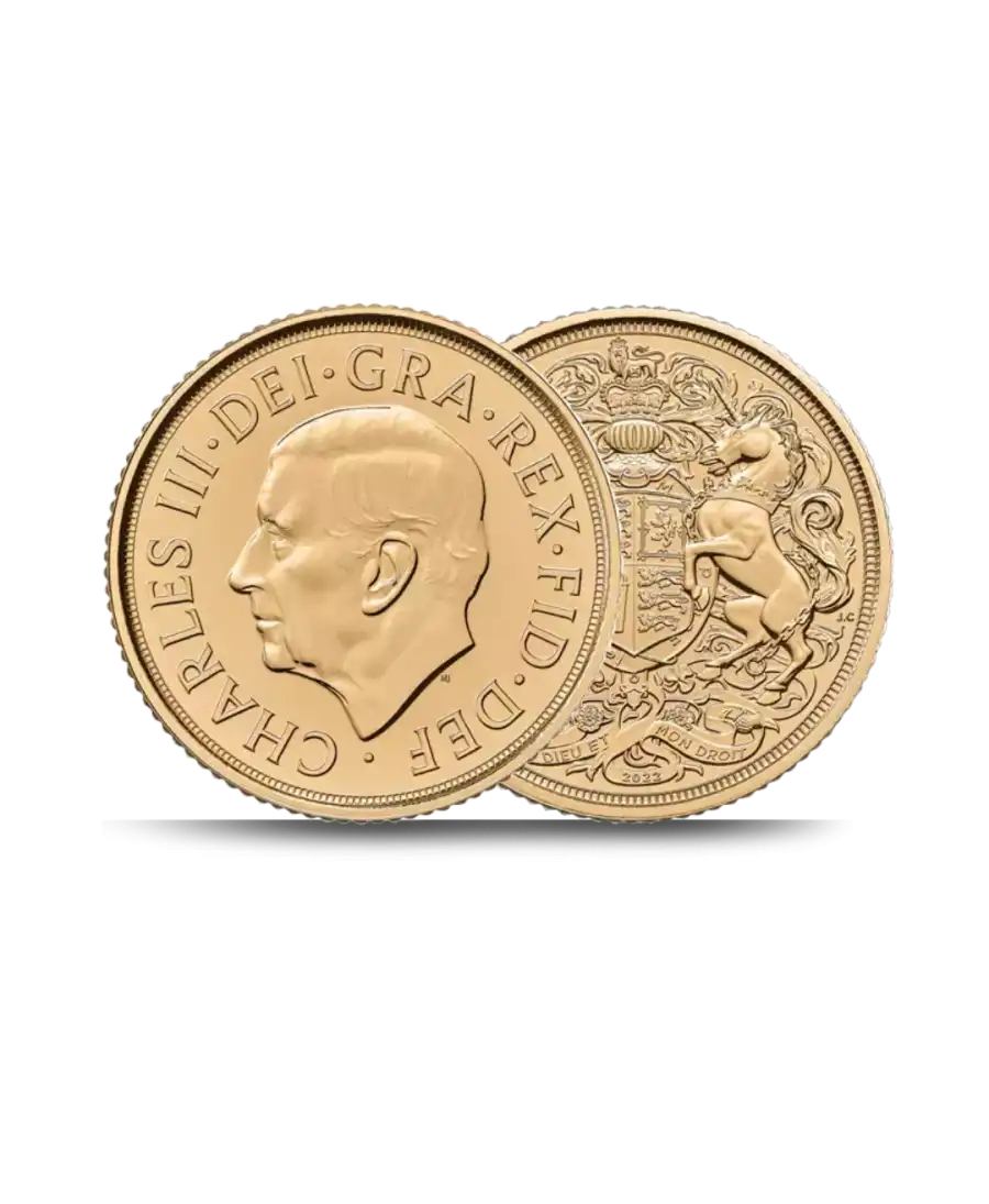 Vorder- und Rückseite der Souverain Charles 3 Münze erhältlich bei VIRTU LUXURY